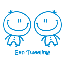 sticker Een Tweeling!