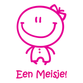 geboortesticker Een Meisje!