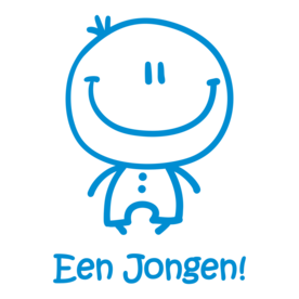 geboortesticker Een Jongen!