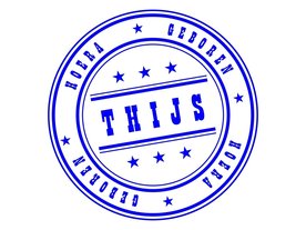 geboortesticker stempel