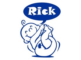 sticker jongetje wiebelend